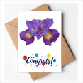 thumbnail image 1 of Flower Purple Orchid Wedding Cards Congratulations Greeting Envelopes, 1 of 3