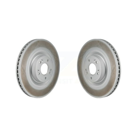 Genius Front Coated Disc Brake Rotors Pair for Car Hyundai Genesis Equus G80 Kia K900 KG-101971