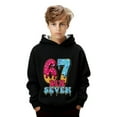 thumbnail image 6 of 67 Six Seven Letter Sweatshirts For Kids Hoodies Sweatshirts Casual Boys Graphic Print Hooded Sweatshirt Long Sleeve Pullover Fleece Jacket With Front Pocket Red 140(11-12 Years), 6 of 6