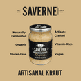 Saverne Organic Naturally Fermented Shredded Sauerkraut, 16 oz Jar