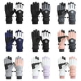 thumbnail image 3 of Youkk Warm And Comfortable Winter Gloves Stay Cozy In Cold Weather No-slip gray/white-Men, 3 of 6