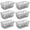 6Pack-Black-Large, variant on Pandatop 2 Pack Wire Storage Baskets with Handles，Wire Baskets for Organization，Metal Pantry Storage Baskets for Kitchen Cabinets, Black