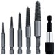 thumbnail image 1 of Juego de extractores de pernos dañados y rotos de 6 piezas con mandriles de cambio de 1/4, kit de herramientas, removedor de pernos defectuosos, 1 of 5