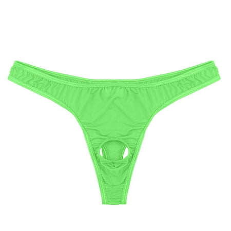 

Toyfunny Mens Lingerie Micro Thong Bikini Front Hole Underwear G-string Underpants