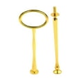 thumbnail image 2 of Cake Plate Stand Handle 2 Tiers Cake Cupcake Tray Stand Handle for Daily Use Gold, 2 of 8