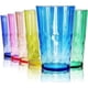 thumbnail image 1 of SCANDINOVIA - 19 oz Unbreakable Premium Drinking Glasses Diamond Design - Set of 6 - Super Grade Acrylic Plastic Tumbler Cups - Perfect for Gifts - BP, 1 of 5
