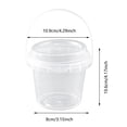 thumbnail image 3 of 10Pcs Clear Drink Tumblers with Handle, Leakproof Single-Hole Lid & Straw, 500ml Reusable Iced Coffee Cups for Fruit Juice, Smoothies, Home Parties & Cafe Use, 3 of 4