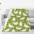 thumbnail image 1 of Fotbe Lovely Chickens Manta de Franela Acolchonada con Estampado, Súper Suave y Esponjosa, Extra Grande para Sofá, Cama, Uso Todo el Año-50"x40", 1 of 7