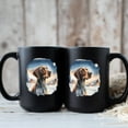 thumbnail image 3 of Hello Winter German Shorthaired Pointer Welcome Snowy Night Watercolor Vintage Mug GSP Lover Dog Gift Coffee Tea Cup - 01011, 3 of 4