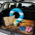 thumbnail image 2 of COEQINE Car Trunk Mat Universal Size All Season Rear Cargo Mat Heavy Duty Durable Pet Cargo Protector Fits Most Cars, SUVs & Trucks, 29" x 39", Lion Eagle Mountain, 2 of 7