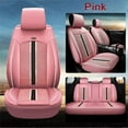 thumbnail image 5 of Maidao Car Seat Covers Full Set for Volkswagen for Arteon 2017-Present 5 Seats Waterproof Premium Leather Front and Back Seat Protectors Pink, 5 of 9