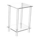 thumbnail image 2 of Mesita de noche transparente, mesa auxiliar acrílica, mueble de fácil montaje, decoración del hogar, mesa auxiliar minimalista para dormitorio y sala 30cmx25cmx50cm, 2 of 8