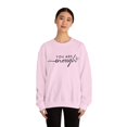 thumbnail image 2 of Motivational You Are Enough Always Women's Crewneck Sweatshirt, 2 of 4