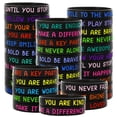 thumbnail image 1 of Pulseras motivadoras de silicona JUNEBRUSHS 64 piezas para niños, 1 of 7