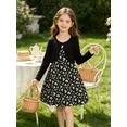 thumbnail image 4 of Lanbubble Girls 2 Piece Dress Set Sleeveless Bubble Dress with Cardigan & Side Pockets for Party Daily Wear Size 5-12Y, 4 of 9