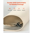 thumbnail image 3 of VEVOR Sun Shade Sail Canopy Covers, Fit for 12 x 11 ft Screen House Tent, Sun Protection, 5.51 x 4.59 ft 300D Oxford Silver-Coated Fabric, Pack of 3 (Not Include Tent), for Outdoor Activities, Beige, 3 of 9