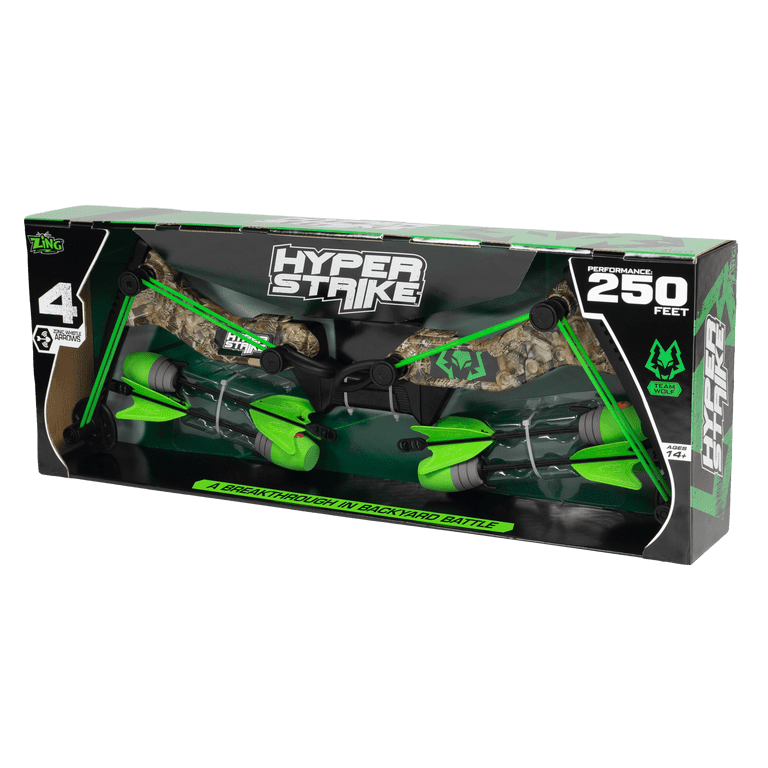 Zing HyperStrike Dominator Set Da 2 Archi Giocattolo Con Frecce In Schiuma | Battaglia In Giardino, Portata 76m | Regalo Per Bambini - 2