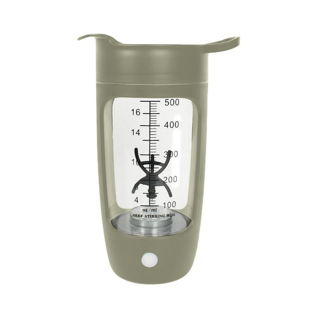 USB Electric Protein Shake Bottle Rechargeable 1200mAh Battery 600ML Capacity 7000 High Speed Mixing for Protein Powder Coffee Milk