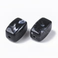 thumbnail image 2 of 500gs Acrylic Beads Imitation Gemstone style Cuboid Black 13x7.5x7.5mm Hole: 1.6mm about 700pcs/500g., 2 of 2