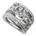 thumbnail image 1 of Midwest Jewellery 14K White Gold Wedding Set Semi Mount Fits 1ct Round 0.60ct (i1/i2, h/i), 1 of 4