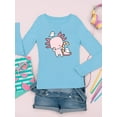 thumbnail image 3 of Cute Axolotl W Candy Long Sleeve Toddler -Image by Shutterstock,  5 Toddler, 3 of 4