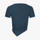 thumbnail image 5 of Fiudx Ofertas Relámpago Blusa Superior de Camiseta Sólida de Manga Corta con Cuello Redondo Informal de Moda para Mujer, 5 of 6