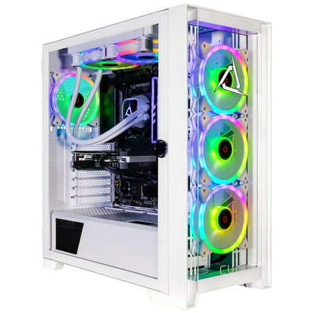CLX Set Gaming PC - AMD Ryzen 7 7700X 4.5GHz, GeForce RTX 4060 Ti, 2TB NVMe M.2 SSD, 32GB DDR5 RGB Memory, 240mm AIO, WiFi, Windows 11 Home, White