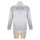 thumbnail image 5 of Blusa y camisa de manga larga con cuello vuelto para hombre, informal, lisa, con botones, de poliéster, 5 of 7