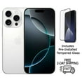 thumbnail image 1 of Pre-Owned Apple iPhone 16 Pro A3083 (Fully Unlocked) 256GB White Titanium (Grade B) w/ Pre-Installed Tempered Glass, 1 of 4