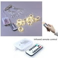 thumbnail image 5 of LED String Lights Decor Curtain Lights Waterproof Hanging Lamp Christmas Wedding Party Ornament for Home A1, 5 of 6