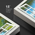 thumbnail image 4 of wall26 Canvas Print Wall Art Window View Landscape of Green Palm Beach Nature Wilderness Photography Modern Art Rustic Scenic Colorful Multicolor for Living Room, Bedroom, Office - 16"x24", 4 of 5