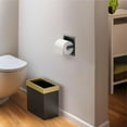 thumbnail image 6 of 752 Recessed Pivoting Toilet Paper Holder, Wall Mounted, Heavy Duty Metal Tissue Holder for Bathroom – Available in Matte Black, 6 of 6