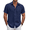 Blue Violet, variant on Mens Short Sleeve Button Down Shirt Lightweight Casual Shirts for Vacation Shirts