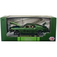 thumbnail image 3 of 1970 Ford Mustang Mach 1 428 Green Metallic with Light Green Hood Limited Ed to 6550 pcs 1/24 Diecast Model Cars by M2 Machines, 3 of 3