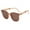 Brown, variant on Cuekondy Glasses Trendy Sunglasses For Women Man Polarized Foldable Round Chic Retro Sun Glasses