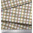 thumbnail image 2 of Soimoi Rayon Fabric Geometric Check Print Sewing Fabric Yard 56 Inch Wide, 2 of 3