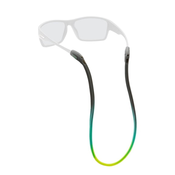 Chums Switchback Silicone Gray / Aqua / Yellow Eyewear Retainer