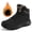 Black, variant on Men's Winter Snow Boots Warm Faux Fur Lined Non Slip Outdoor Shoes for Hiking Walking