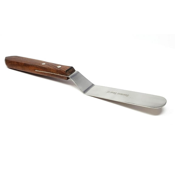 A2Z Scilab Brand Engineering Classic Offset Caulk Tooling Spatula, Stainless Steel (4 " Long Offset Blade)