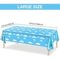 thumbnail image 3 of Ocean Waves Plastic Tablecloth Blue Water Print Table Cover Ocean Themed Decor for Beach Pool Birthday Party Decoration ,54*108inches, 3 of 7