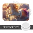 thumbnail image 2 of Pofeuu Rainbow Cloud White Horse Print Flannel Doormats Rug16"x24"Rug Washable Doormats Indoor Outdoor Rugs for Layered Front Door Mats, Porch, Kitchen, Entryway, 2 of 7