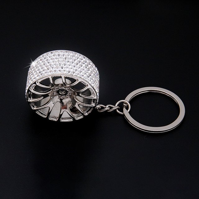 Llavero de llanta de rueda automática, llavero de neumático de coche, llavero de accesorios para coche