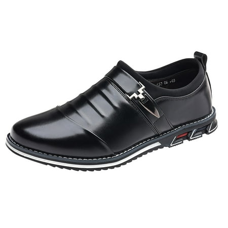 

Larisalt Men S Oxfords Dress Shoes Men s Dress Shoes Oxford Formal Leather Shoes for Men Black