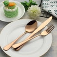 thumbnail image 4 of Portable Travel Utensils Reusable Silverware with Case for Fixing Tableware Pieces Stainless Steel Stable Flatware Set Camping Picnic Cutlery Set ( Set), 4 of 8