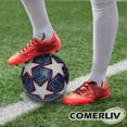 thumbnail image 5 of Balón Fútbol Soccer #4 Termosellado PU Resistente Entrenamiento Juego Estrellas Azul Blanco, 5 of 5