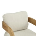 thumbnail image 4 of Christopher Knight Home Upholstered Dining Chairs with Curved Backrest, Natural + Beige, Set of 2, 4 of 11