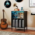 thumbnail image 4 of Costway Record Player Stand Turntable Stand with Vinyl Storage Holder & Shelf Table Black Black, 4 of 10