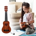 thumbnail image 1 of juguete de guitarra ukelele para niño juguete educativo de aprendizaje, instrumento musical de clásico para principiante educación 38x15cm Hugo  ukelele para niños, 1 of 10