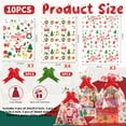 thumbnail image 2 of Christmas Cellophane Gift Bags  Large Clear Gift Bag with Bow for Christmas Baskets Xmas Gifts Wrapping Holiday Party Supplies 10pcs (3size), 2 of 7