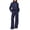 107# Dark Blue, variant on Huankd Womens 2 Piece Outfits Sweatsuit Set Oversized Half Zip Sweatshirt Wide Leg Sweatpants Lounge Set Tracksuit Black XL